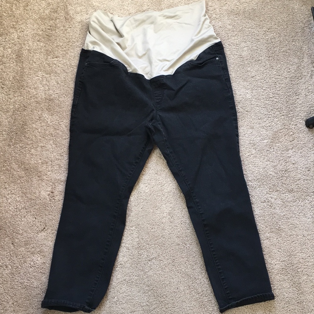 Loft black maternity jeans